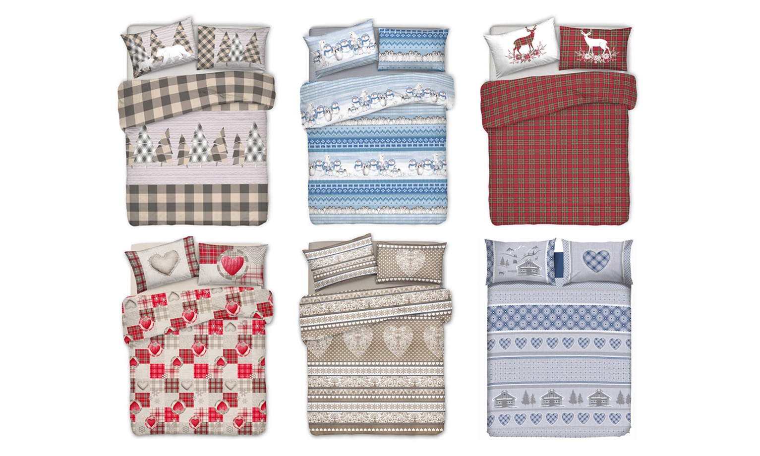 Copripiumino in fantasie invernali e tirolesi