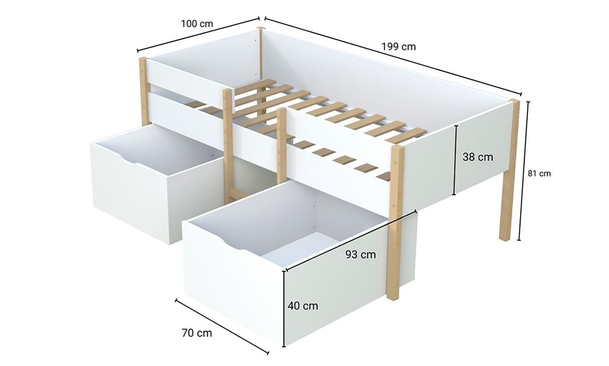 Image 7: Couchette mi-hauteur Weber Industries « Zephir »