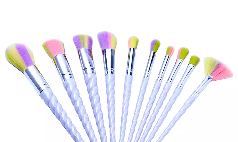 Fascinating Unicorn Makeup Brush Set (10-Piece) - Second Medium