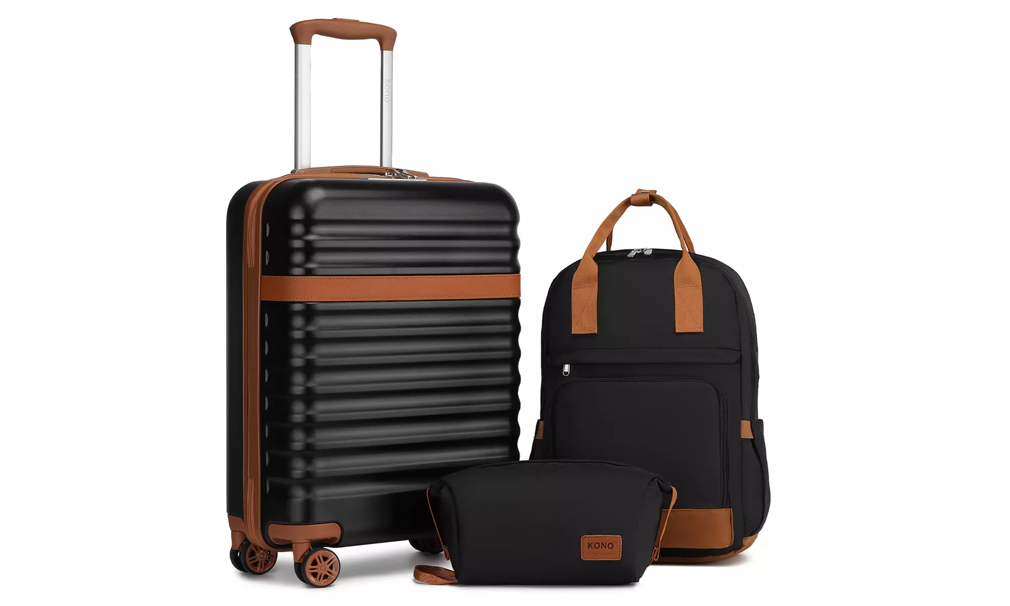 KONO 20 Inch Hard Shell ABS+PC Cabin Suitcase Set