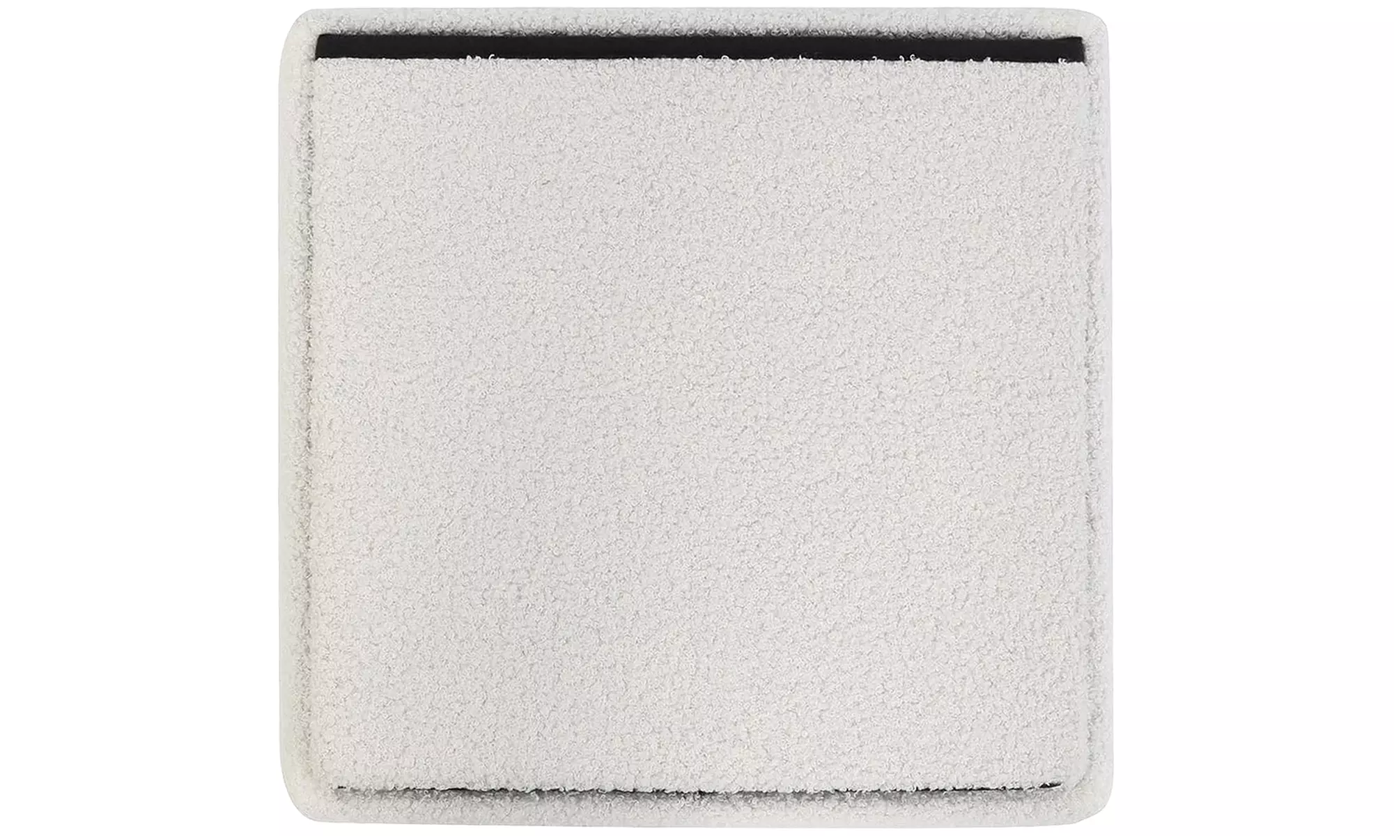 Teddy Boucle Storage Ottoman or Foldable Cube Footstool