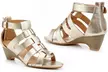Charming Lady Women's Casual Ankle-Strap Dress Wedge Sandals with Back Zipper - Second Medium