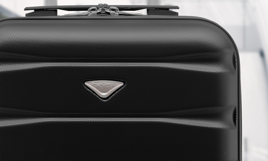 Image 24: Flight Knight Lightweight 4 Wheel Cabin Suitcase (Approved for 100+ Airlines)