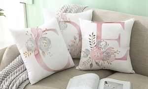 Pink Letter Pillow Cushion Cover