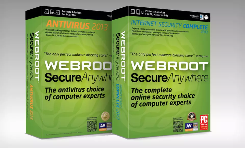 Webroot SecureAnywhere 2013 Antivirus or Complete Software (Up to 80% Off) - Primary Image