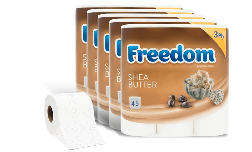 Image 1: Freedom Shea Toilet Paper,45 Rolls
