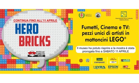 Hero Bricks: pezzi unici di artisti in mattoncini LEGO® in mostra fino al 2 agosto a Milano (sconto fino a 25%)
