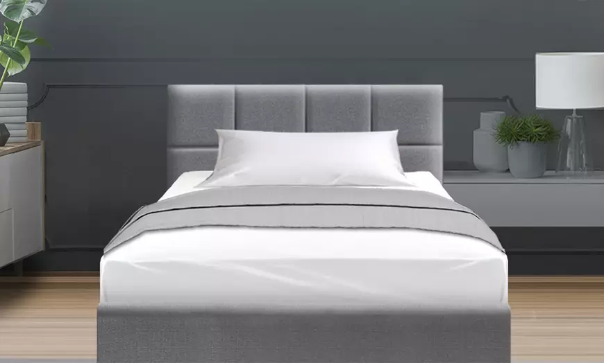 Image 13: Contemporary Plush Bed Frame
