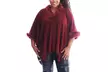 Women's Poncho with Cropped Sleeves One size fits Most S-2X - Second Medium
