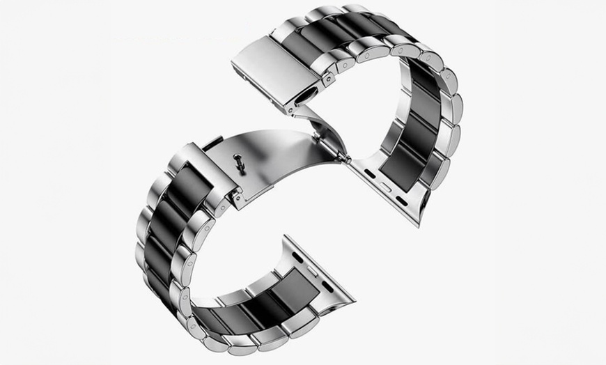 Image 5: Elegant Stainless Steel Bracelet for Apple Watch