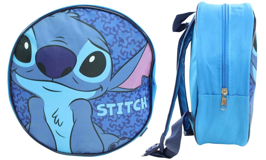 Image 2: Runder Rucksack mit Micky, Minnie oder Lilo & Stitch für Kinder