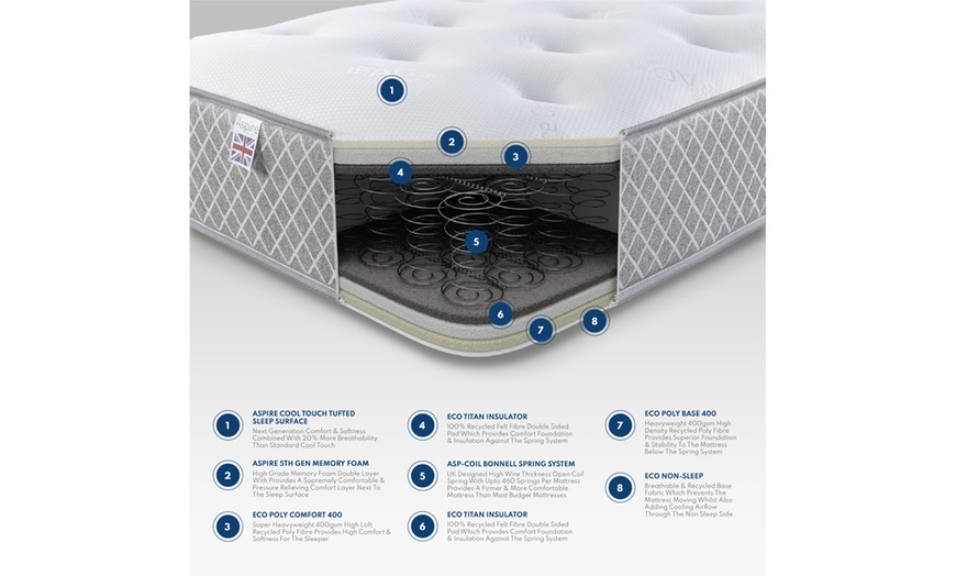 Image 6: Crystal Orthopaedic Memory Foam Mattress