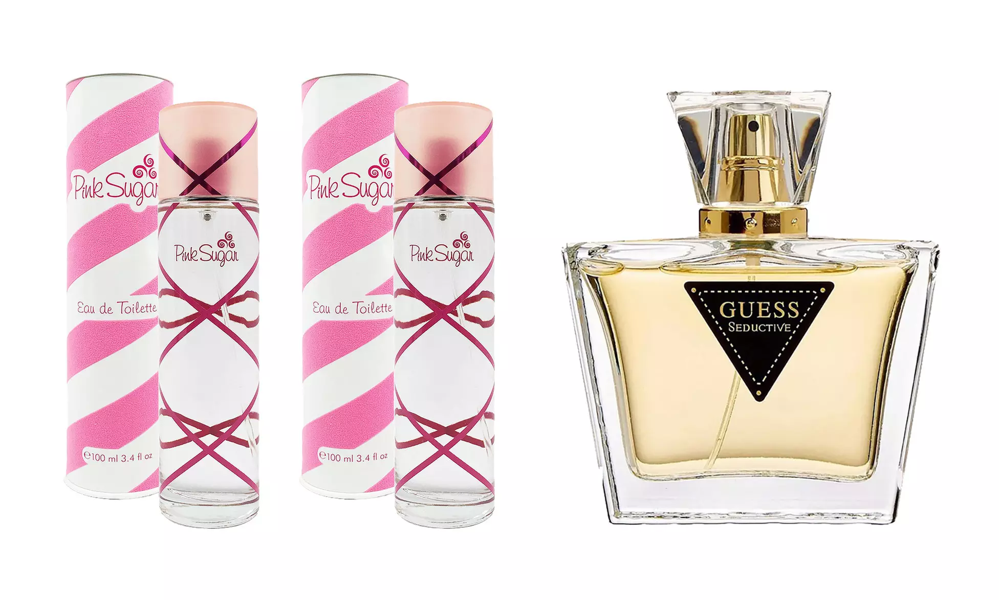 Fragancia Seductive de 75 ml o lote de 2 Pink Sugar de 100 ml cada una de Guess - Primary Image