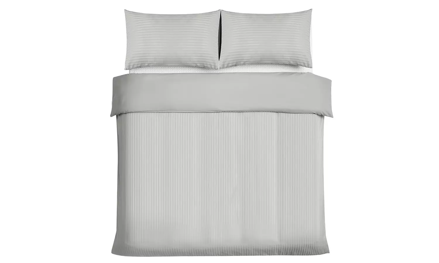 Three Pieces Stripe Duvet Cover Set With Two Pillowcases