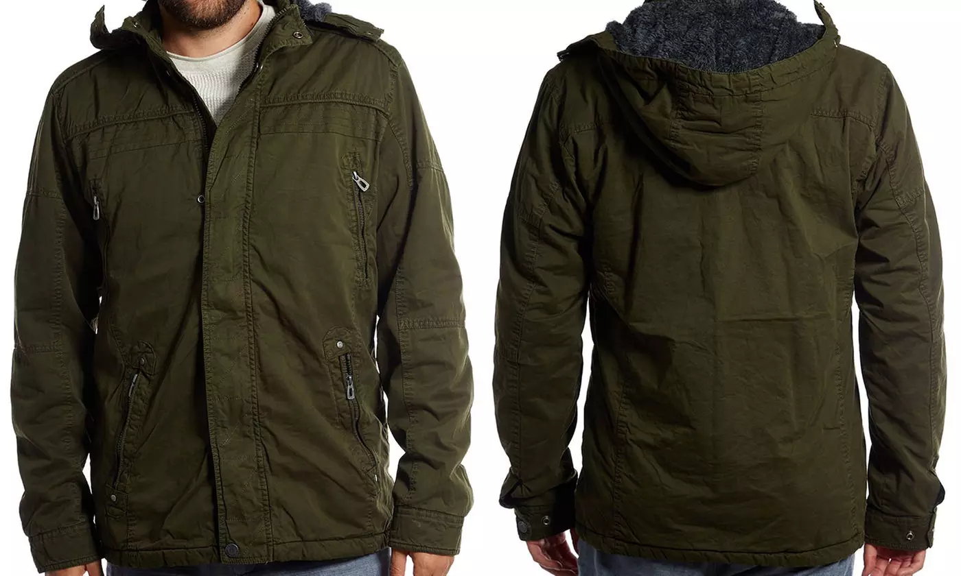 Distortion Men's Cotton Sherpa Lined Jackets (S-2XL) - Image 4