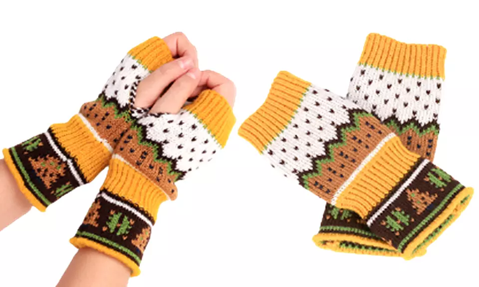Mitaines à motif de Noel, coloris au choix - Image 5