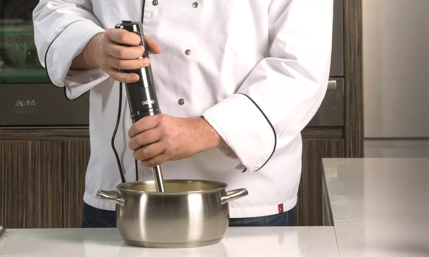 Mixeur plongeant et presse purée DOMO, 800W - Second Medium