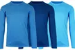 3-Pack Men's Moisture Wicking Long Sleeve Peformance Tagless Tee (Sizes, S-2XL) - Second Medium
