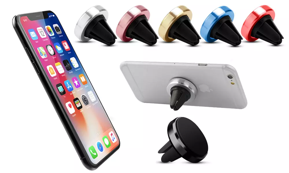 Support aimanté pour voiture pour iPhone 8, iPhone X .... et tous Apple, compatible Samsung et toutes marques - Primary Image