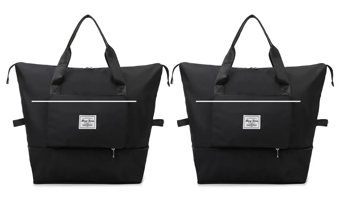 One or Two Waterproof Lightweight Foldable Duffle Handbags