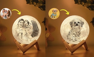 83% Off Personalized Moon Lamp from Justyling