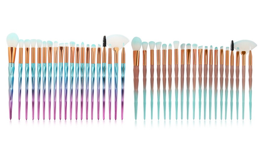 Image 1: Diamond Makeup Brush Set