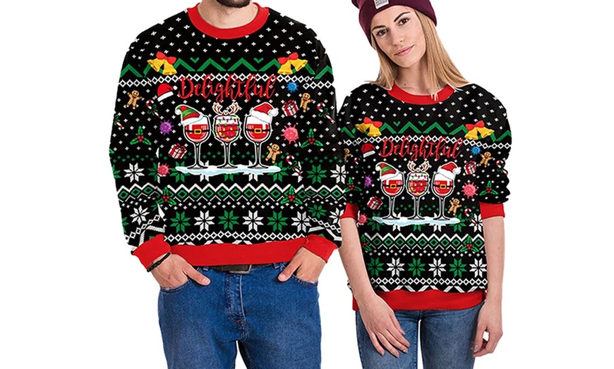 Image 7: Unisex Christmas Print Sweatshirt