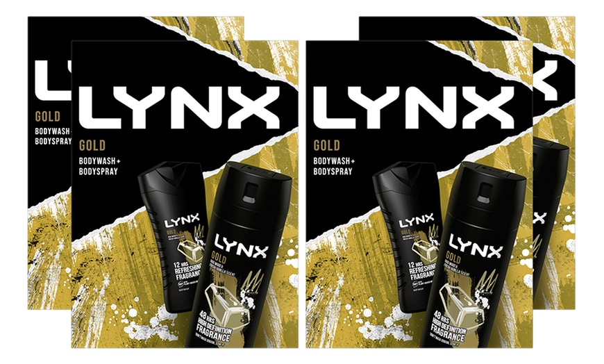 Image 5: Lynx Gold Two Piece Gift Set for Him