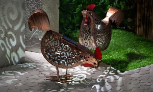 Two-Pack of Hen Solar Lights