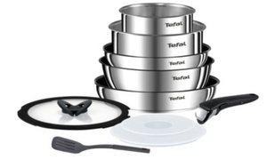  Tefal Ingenio Emotion 10-Piece Stainless Steel Cookware Set 