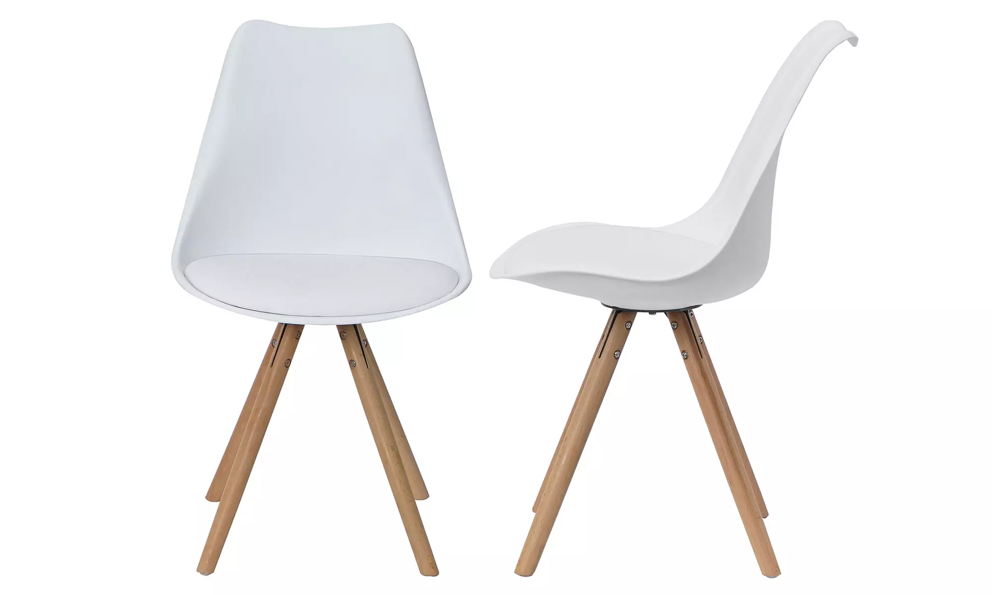 Silla de estilo escandinavo con asiento blando redondo, de Sampur