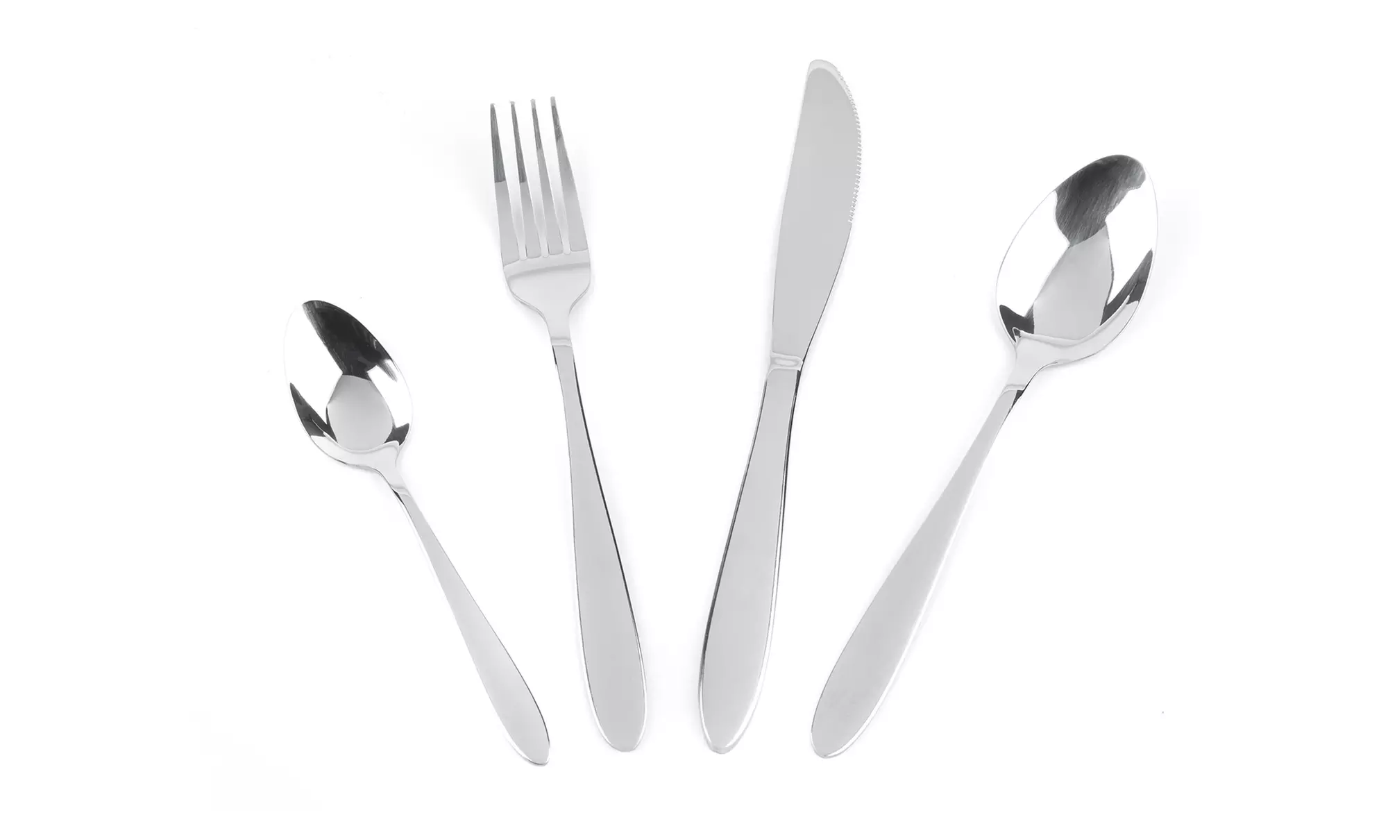 24, 48 ou 72 pièces Elegance Newbury en acier inoxydable Salter - Second Medium