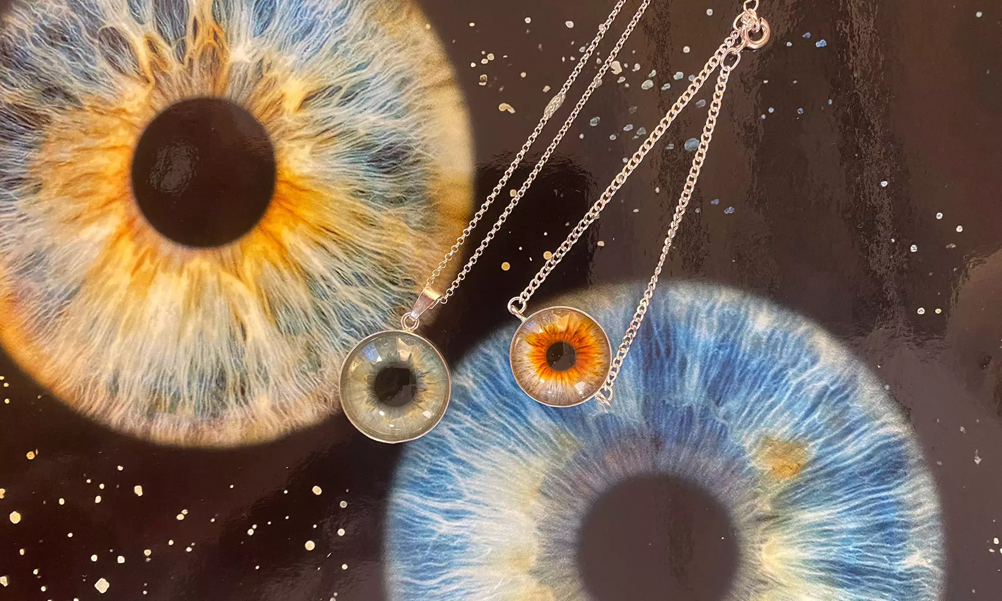 Zdjęcie tęczówki na szkle akrylowym