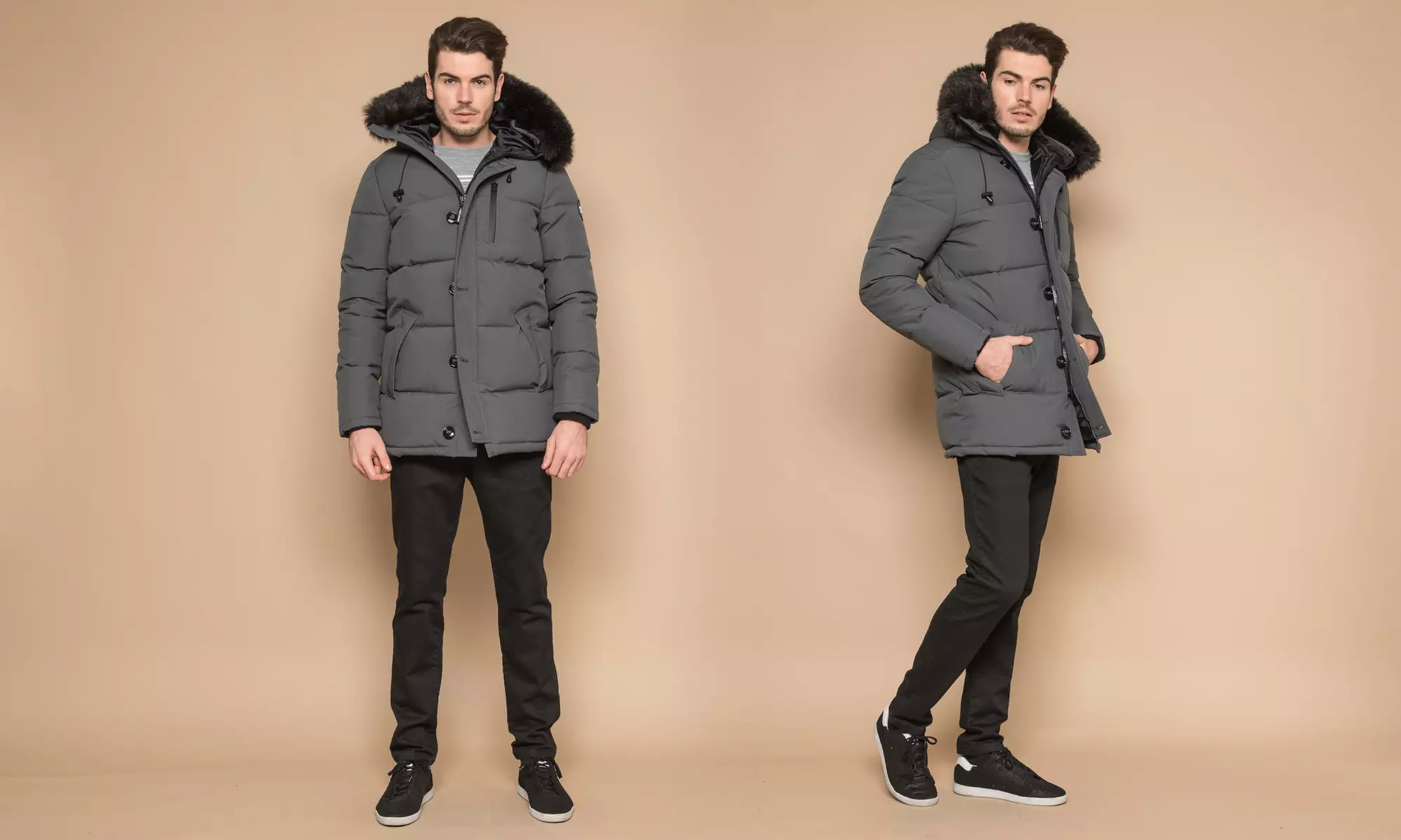 Doudoune mi longue de la marque American People pour Homme - Second Medium