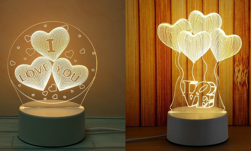 Image 21: LED 3D Night Light in Six Designs