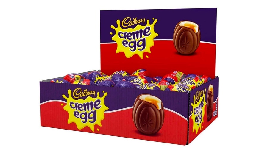 Image 1: Box of 48 Cadbury Creme Eggs