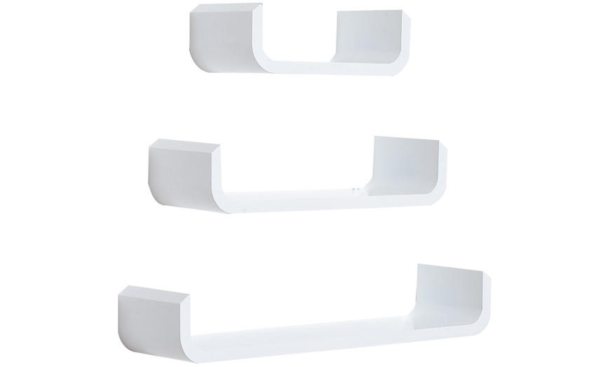 Image 3: Set of Three U-Shaped Shelves
