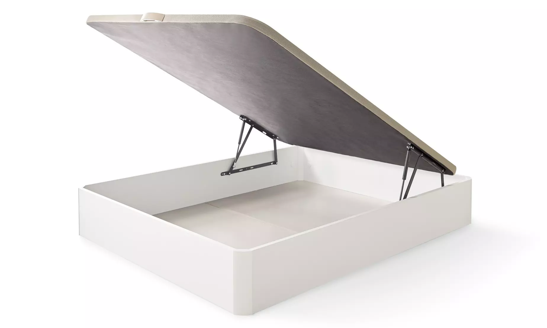 Canapé abatible de madera en color blanco, montaje incluido