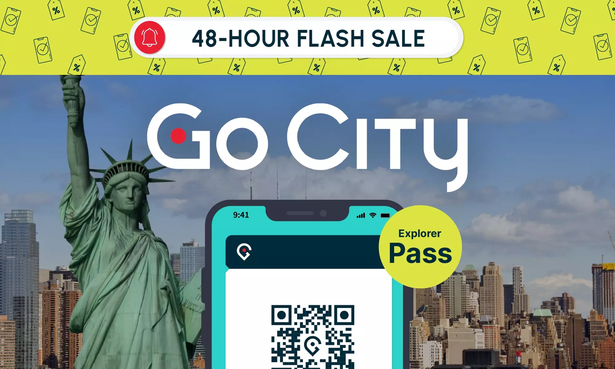 48 HOUR FLASH SALE! Go City Attraction Passes for Boston, Las Vegas, NYC, Orlando, Philadelphia or San Diego - Primary Image