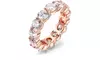 Luxury Cubic Zirconia Eternity Ring Collection in Sterling Silver