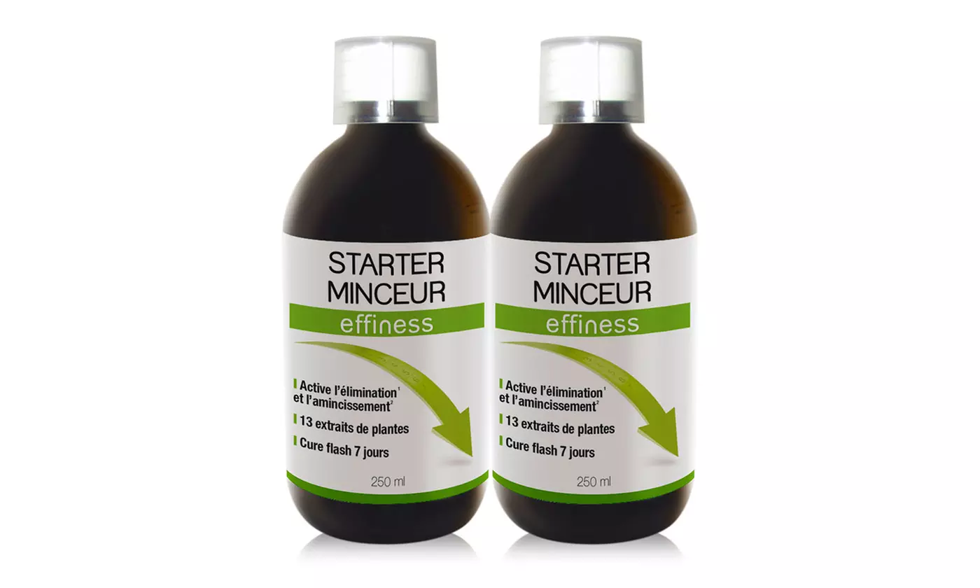 7, 14 ou 21 jours de cure Starter Minceur Effiness pour activer l'élimination des toxines - Second Medium