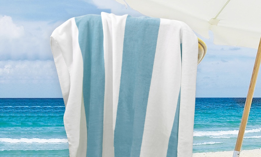 Image 9: 100% Egyptian Cotton Beach Towel