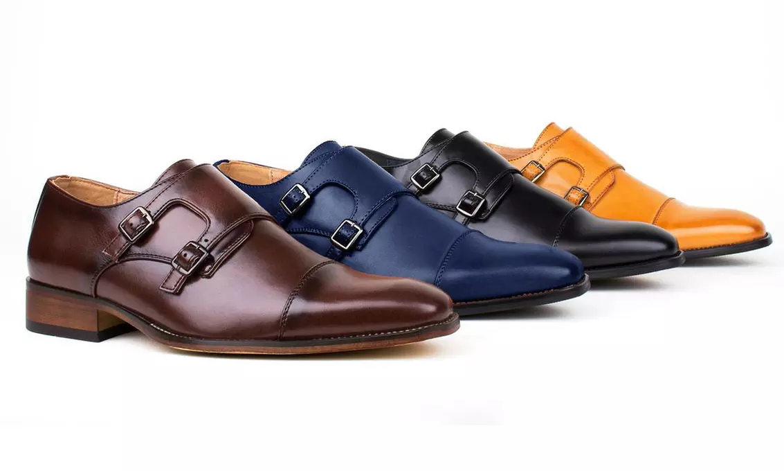Gino Vitale Men's Monk Strap Dress Shoes - Primary Image