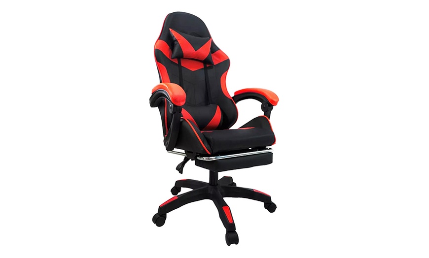 Image 10: Silla gaming con reposapiés