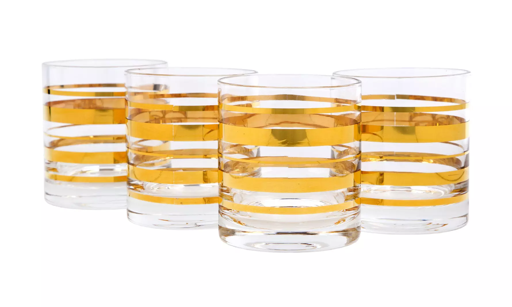 Posh Gold Deluxe Glass Set (4-Pc) - Second Medium