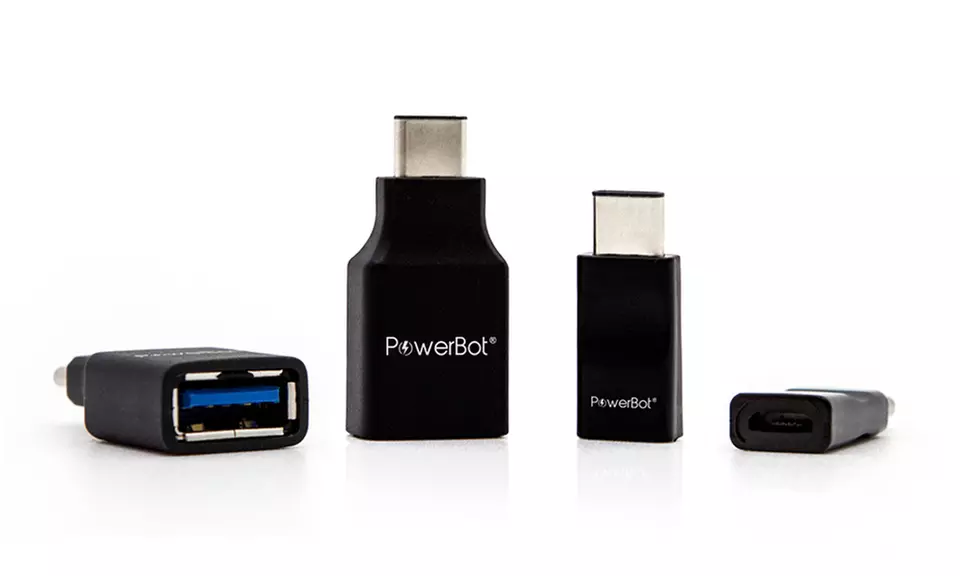 PowerBot USB Type-C to USB 3.0 Type-A or Micro-USB Adapters (4-Piece) - Primary Image