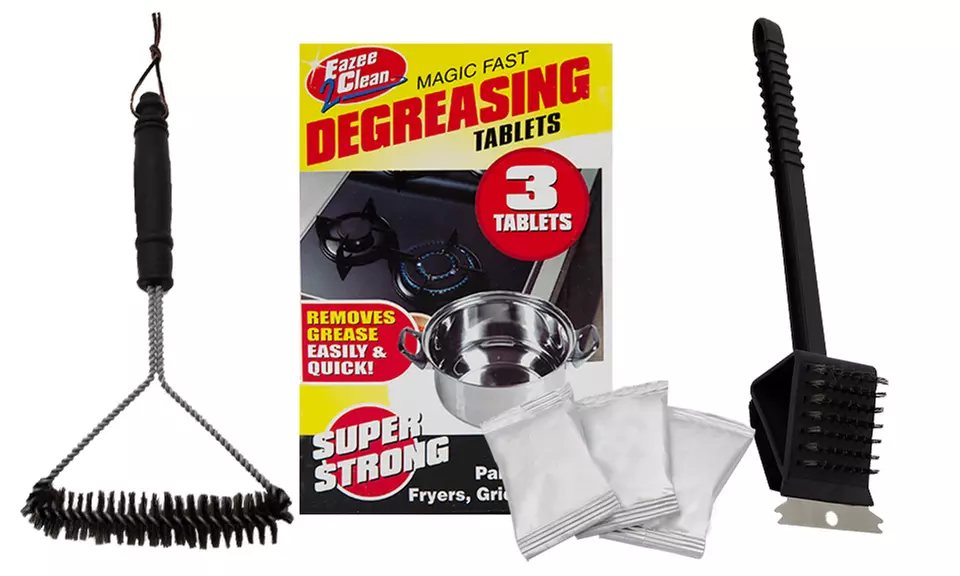 Outils de nettoyage pour barbecue PMS avec comprimés de dégraissage - Primary Image