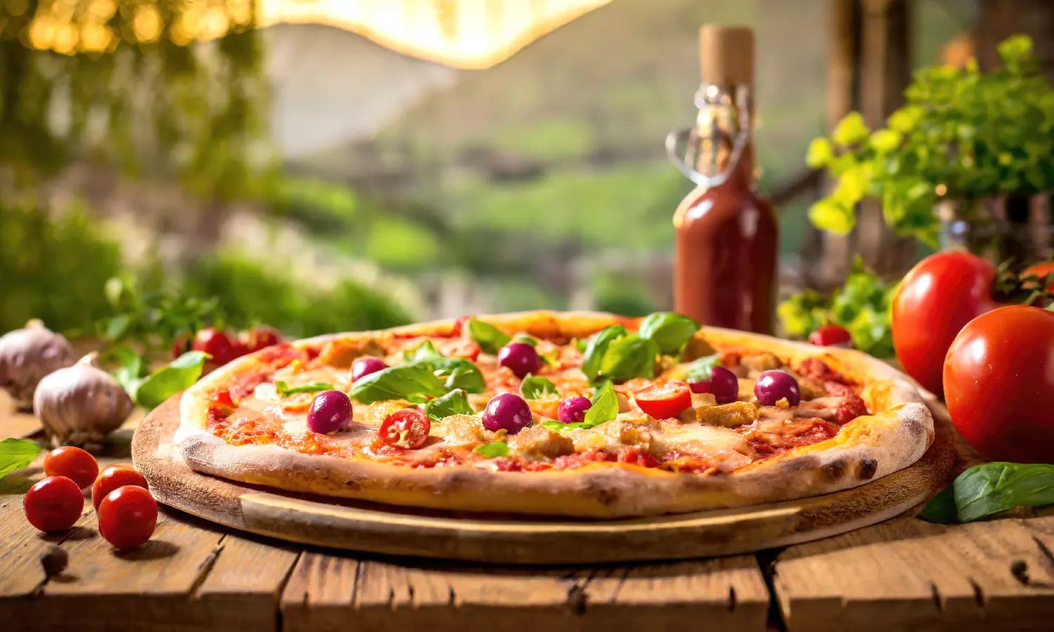 Two Starters with Optional Any Pizza, Two, or Four Pizzas Of Choice