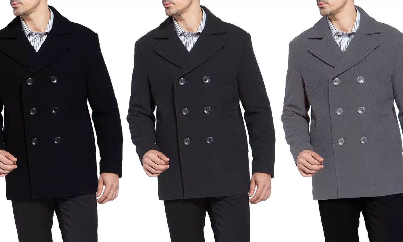 Braveman Men's Double-Breasted Wool Peacoats - Primary Image