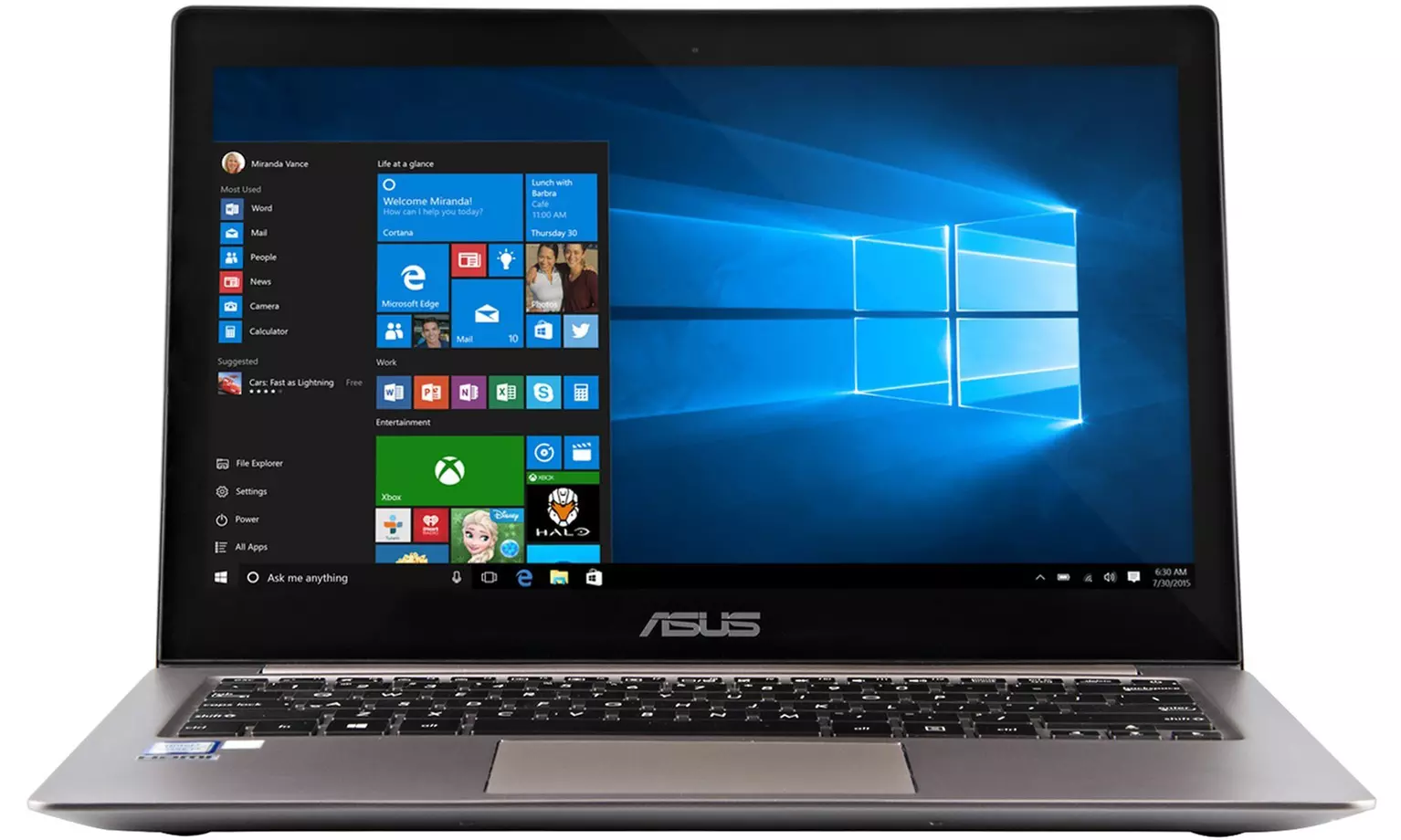 ASUS Zenbook Signature Edition 13.3" Laptop and 2.5GHz Intel Core i7 Processor, 12GB RAM, and 512GB SSD: Refurb, Grade-A - Primary Image